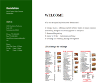 Tablet Screenshot of dandelionrestaurant.com